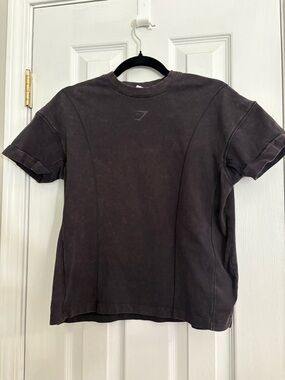 Gymshark Washed Dark Gray Crew T-Shirt